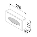 Geesa Hotel support pour serviettes en papier pose libre, ABS, noir mat