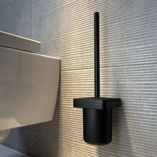 Geesa Frame brosse wc avec support noir / noir
