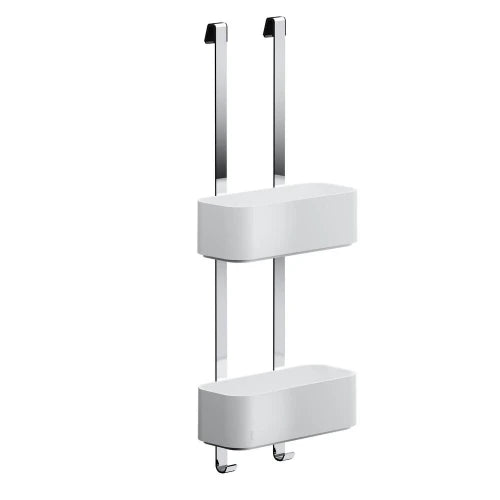 Geesa Frame paniers de douche suspendus blanc/chromé