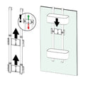 Geesa Frame set de paniers de douche suspendu 250 mm - black
