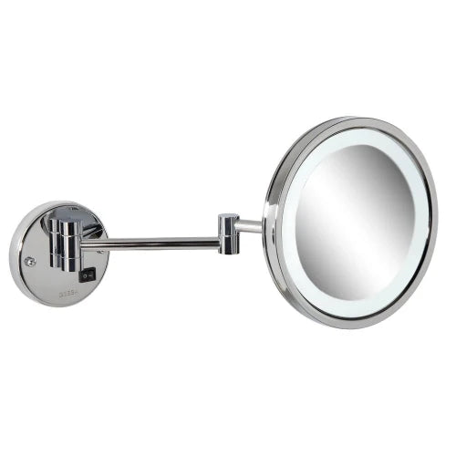 Geesa Mirror miroir 215 mm - avec éclairage LED 3x agrandissant - 2 bras