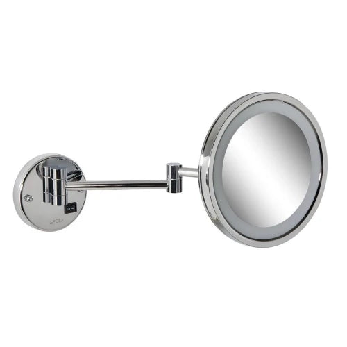 Geesa Mirror miroir 215 mm - avec éclairage LED 3x agrandissant - 2 bras