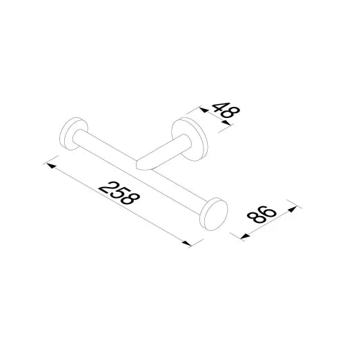 Geesa Nemox porte-rouleau de réserve double - chromé