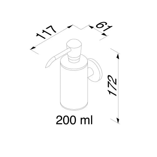 Geesa Nemox distributeur de savon 200ML chromé