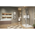 Novellini Lunes 2.0 F paroi latérale 900 x 1950 mm - gris argent mat - transparent (réglable 840-900 mm)