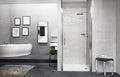 Novellini Young 2 1B porte de douche pivotante 870 x 2000 mm - chromé mat - transparent (réglable 870-910 mm)