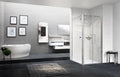PORTE DE DOUCHE PIVOTANTE NOVELLINI YOUNG 2.0 87 - 200 ! noir transparent réglable 87/91