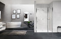 PORTE DE DOUCHE PIVOTANTE NOVELLINI YOUNG 2.0 117 - 200 ! noir transparent réglable 117/121