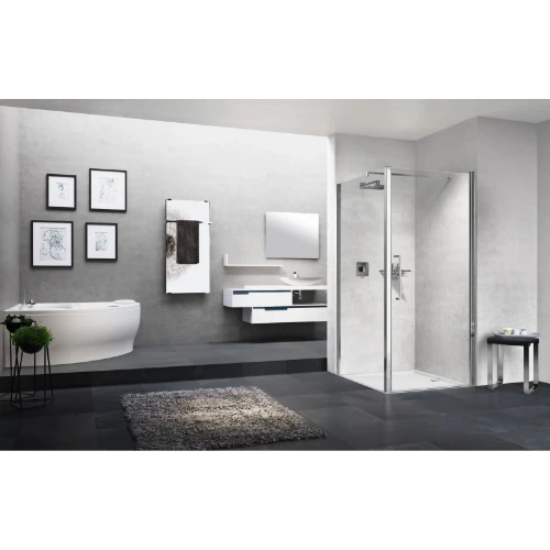 Novellini Young 2 F1B paroi latérale 870 x 2000 mm - chromé mat - transparent