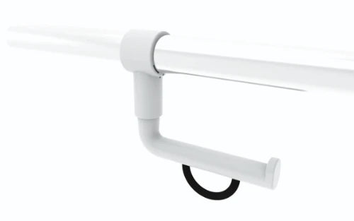 Normbau Nylon Care Porte-rouleau pour barre d'appui PRH 98 Nylon, montage ultérieur, Blanc 019