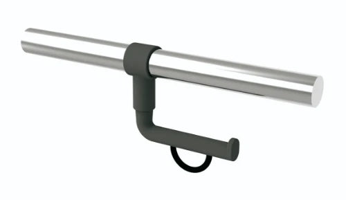 Normbau Inox Care Porte-rouleau pour barre d'appui 2050300, montage ultérieur, 141 x 117 mm, Gris foncé 018