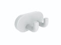Normbau Nylon Care Patère double, NY.DH 53 Antibac, 28 x 58 mm, Blanc 019