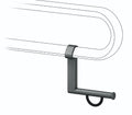 Normbau Cavere Porte-rouleau 7449110, montage ultérieur, 130 x 115 mm, Cavere® anthracite métallisé 095