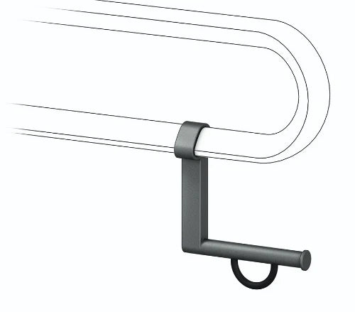 Normbau Cavere Porte-rouleau 7449110, montage ultérieur, 130 x 115 mm, Cavere® anthracite métallisé 095
