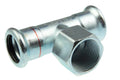 VSH Xpress acier zingué té réduit avec filetage femelle FFF 28 x 1/2 F x 28 mm