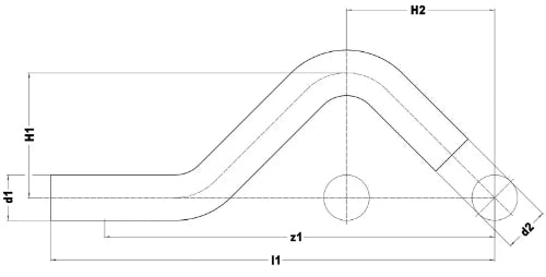 VSH Xpress carbone dos d'aine MM 18 x 18 mm