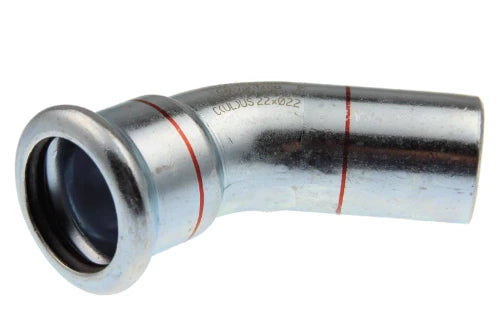 VSH Xpress acier zingué coude 45° MF 42 x 42 mm