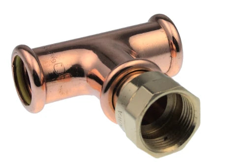 VSH Xpress Cuivre Gaz té réduit avec filetage femelle 28 x 1/2 F x 28 mm
