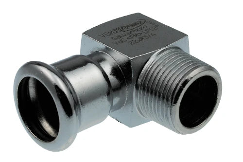 VSH Xpress carbone raccord coude (court) 90° MF 22 x 3/4 M