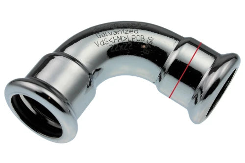 VSH Xpress acier zingué coude 90° FF 54 x 54 mm