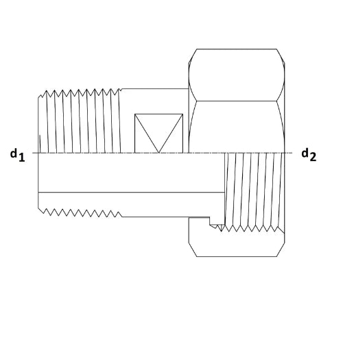 VSH laiton raccord compteur d'eau MF 5/4 x 4/4