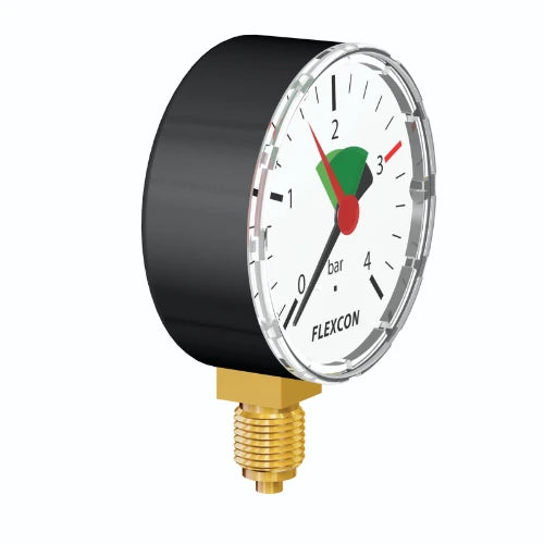 Flamco manomètre 63 mm - 0-4 bar - radial - 1/4