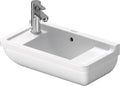 Duravit Starck 3 lave-mains 500 x 260 mm - blanc - sans trou de robinet - avec trop-plein