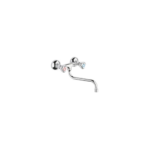 Grohe bec 3/4 forme-S chromé avec brise-jet, pivotable, sailli 200 mm