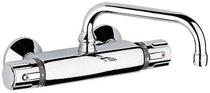 Grohe bec d'écoulement 3/4 forme-U chromé avec mousseur, orientable, saillie 200 mm