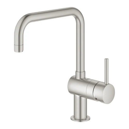 Grohe Minta mitigeur cuisine 1/2 supersteel avec bec-U pivotable
