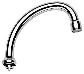 Grohe bec d'écoulement 3/4 forme-HU chromé avec mousseur - orientable - saillie 140 mm