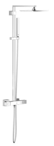 Grohe Euphoria Cube colonne de douche chromé montage mural a/thermostat,douche de tête,douchette
