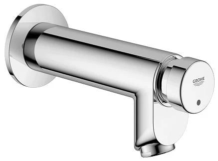 Grohe Eurosmart CT modèle mural chromé robinet de douche temporisé eau froide - sailli 115/150