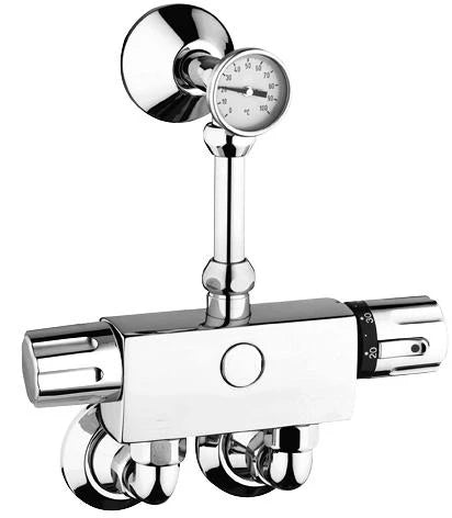 Grohe raccord 1/2 X 3/4 chromé pour montage mural avec vis d'arret (cache)