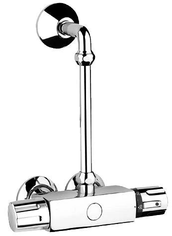 Grohe raccord 1/2 X 3/4 chromé pour montage mural avec vis d'arret (cache)