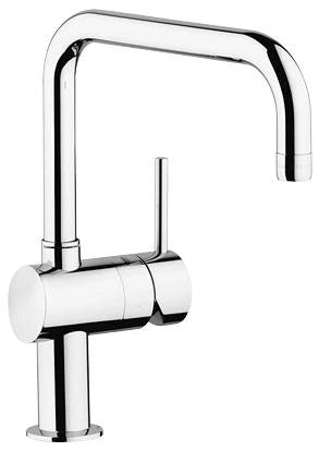 Grohe Minta mitigeur cuisine - chromé - bec anguleux d'écoulement