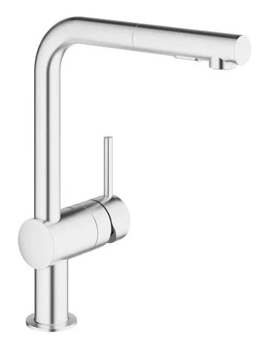 Grohe Minta mitigeur cuisine supersteel douchette extractible - bec-L