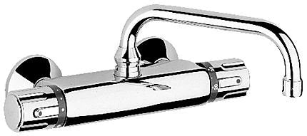 Grohe bec d'écoulement 3/4 forme-U chromé avec mousseur, orientable, saillie 200 mm