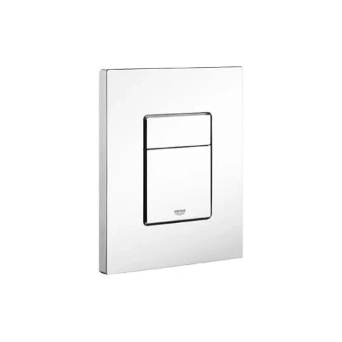 PLAQUE DE COMMANDE GROHE COSMO 15,6 - 19,7 o blanc montage hor.ou vert. pour wc murale avec rincage 3 ou 6/9l pneumatique