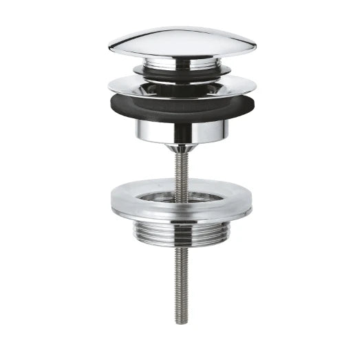 Grohe vidage avec push-open couvercle chromé