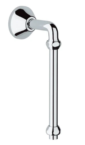 COURBE DE RACCORDEMENT GROHE 1/2 X 3/4 chromé reglable - avec rosace et ecrou a joint americain