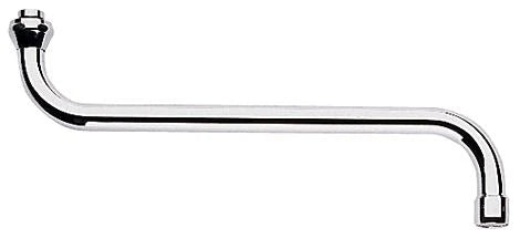 Grohe bec 3/4 forme-S chromé avec brise-jet - pivotable - sailli 300 mm