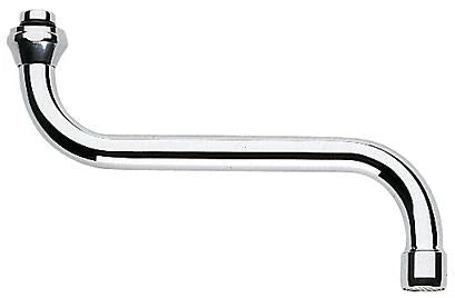 Grohe bec d'écoulement 3/4 forme-S chromé avec mousseur, orientable, saillie 150 mm