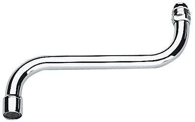 Grohe bec Costa M22 forme-S chromé avec brise-jet - pivotable - sailli 200 mm