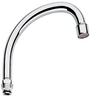 Grohe Costa bec d'écoulement M22 forme-HU chromé avec mousseur - orientable - saillie 140 mm