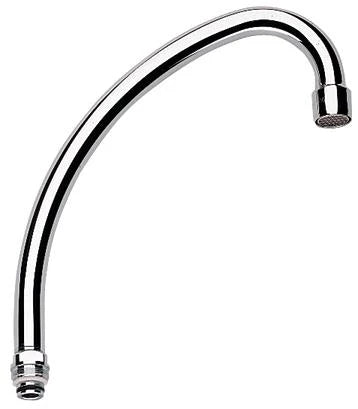 Grohe bec Costa M22 forme-U chromé avec brise-jet - pivotable - sailli 185 mm