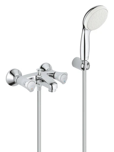 Grohe Costa L mitigeur bain 1/2 - chromé - avec solo garniture de douche