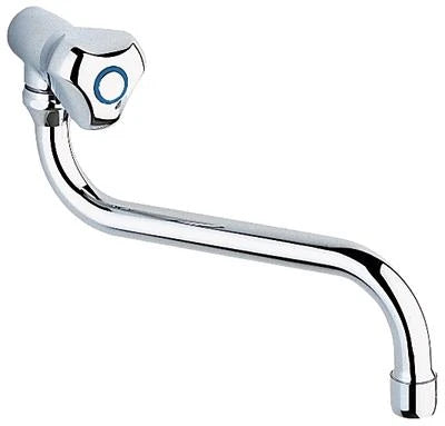 Grohe bec 3/4 forme-S chromé avec brise-jet, pivotable, sailli 200 mm