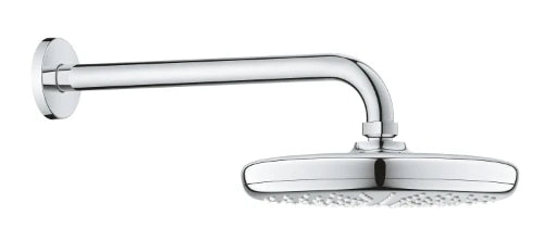 Grohe New Tempesta Classic douche de tête chromé avec bras de douche vertical 286 mm-9,5 l/min