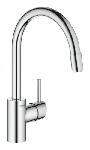 Grohe Concetto new mitigeur cuisine - chromé - avec bec d'écoulement haut- mousseur extractible
